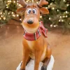 Hot 38" Resin Sitting Whimsical Reindeer Christmas Resin