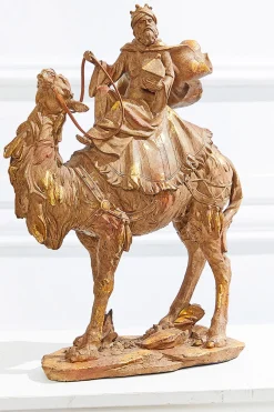 Shop 13" Resin Three Kings On Camels - Set Of 3 Christmas Accents