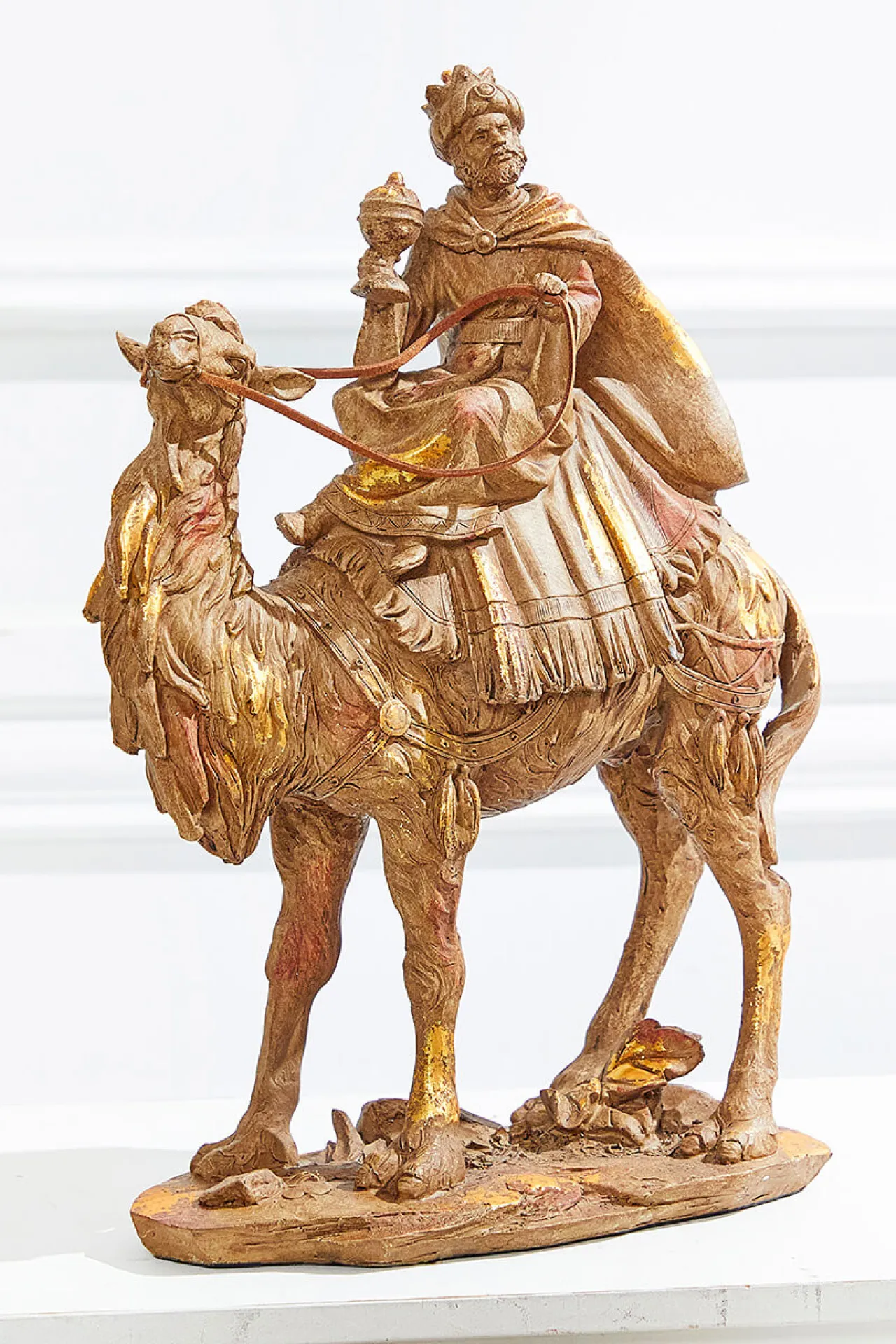Shop 13" Resin Three Kings On Camels - Set Of 3 Christmas Accents