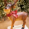 Cheap 38" Resin Whimsical Standing Reindeer Christmas Resin
