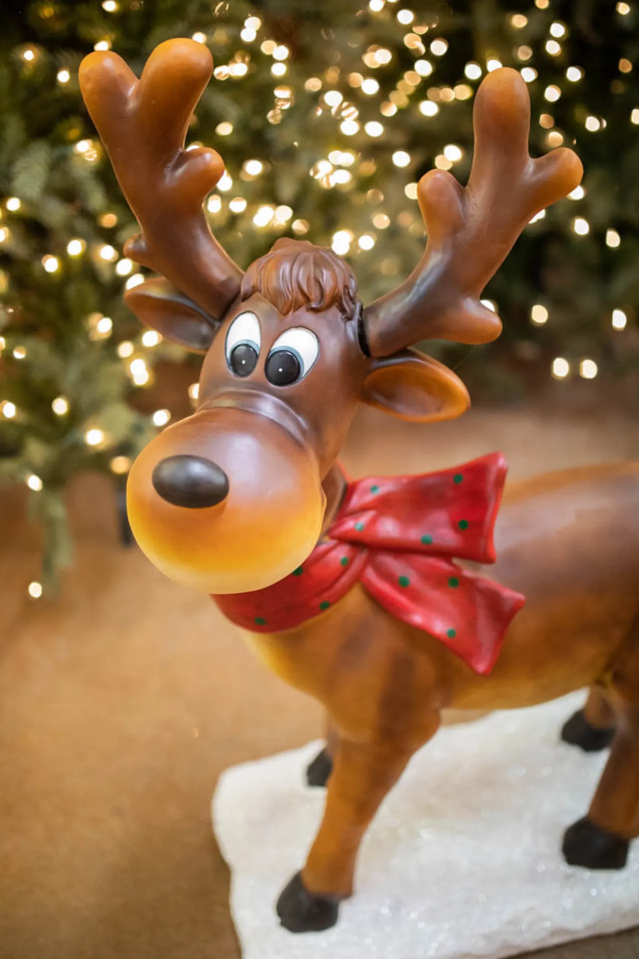 Cheap 38" Resin Whimsical Standing Reindeer Christmas Resin