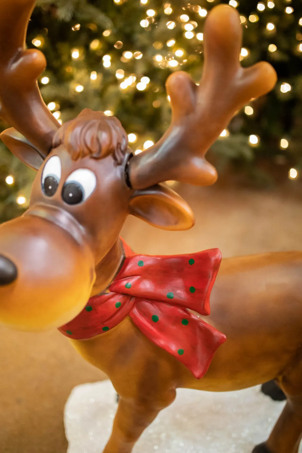Cheap 38" Resin Whimsical Standing Reindeer Christmas Resin