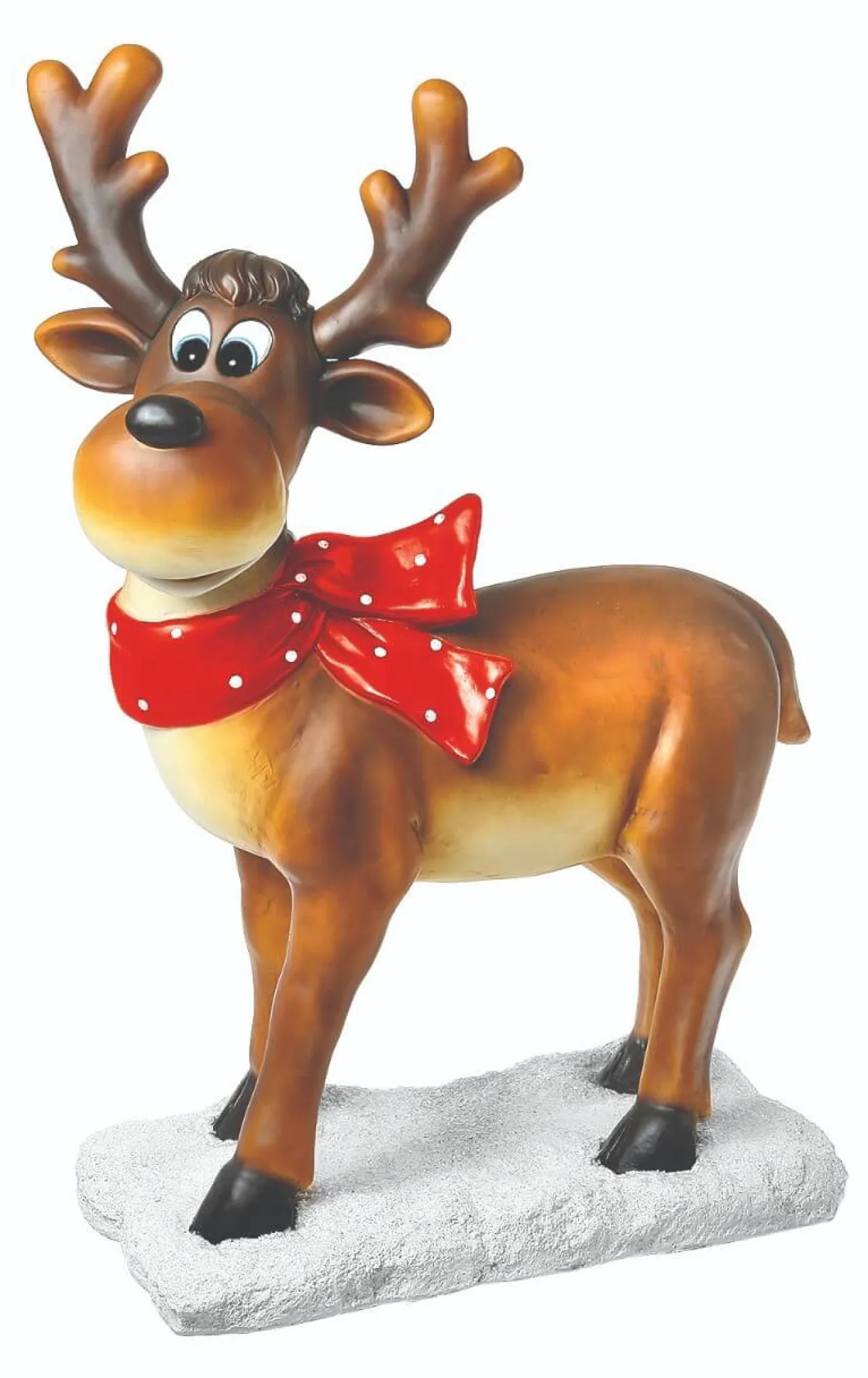 Cheap 38" Resin Whimsical Standing Reindeer Christmas Resin