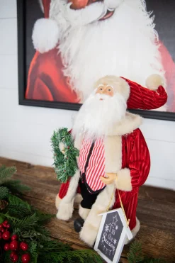 Best Sale 16” Santa Figure "Tis The Season" Sign Christmas Accents