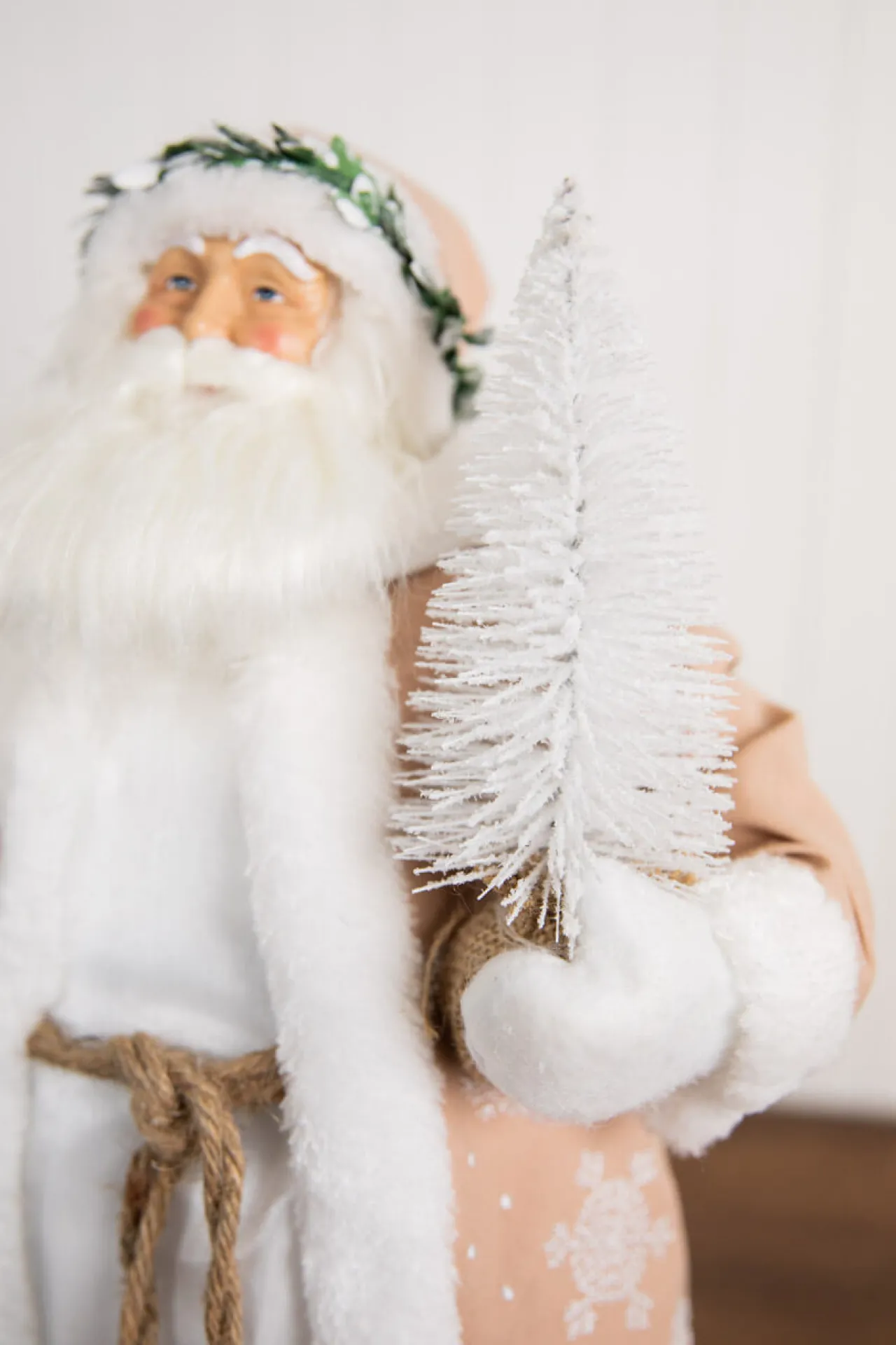 Cheap 19” Santa Figure With Snowflake & Tree Christmas Accents
