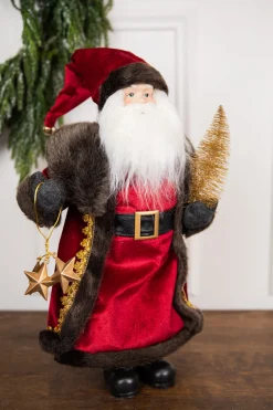 Discount 19” Santa Figure With Stars & Tree Christmas Accents