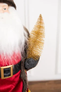 Discount 19” Santa Figure With Stars & Tree Christmas Accents