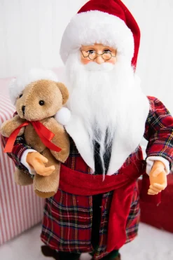 Hot 18" Santa In Pajamas Figurine Christmas Accents