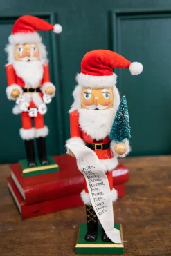 Cheap 15" Santa Nutcracker With List & Tree Christmas Accents
