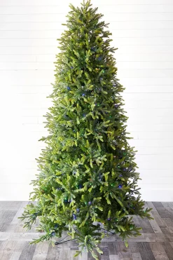 New 9' Slim Trinity Pine Artificial Christmas Tree With 1150 Color-Changing Lights Christmas Trees|Christmas Trees