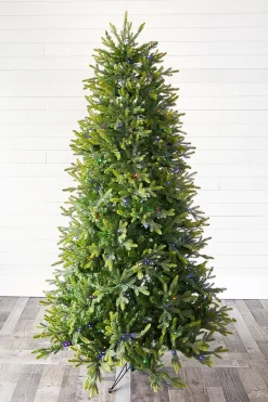 Cheap 7.5' Slim Trinity Pine Artificial Christmas Tree With 700 Color-Changing Lights Christmas Trees|Christmas Trees