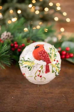 Sale 4” Small Glass Light Up Cardinal Décor Christmas Accents