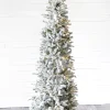 Sale 7.5' Snowcrest Pencil Pine Artificial Christmas Tree With 500 Color-Changing Lights Christmas Trees|Christmas Trees