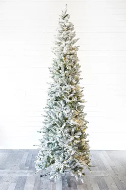 Discount 9' Snowcrest Pencil Pine Artificial Christmas Tree With 700 Color-Changing Lights Christmas Trees|Christmas Trees