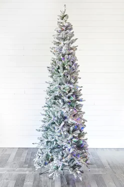Discount 9' Snowcrest Pencil Pine Artificial Christmas Tree With 700 Color-Changing Lights Christmas Trees|Christmas Trees