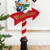 Sale 36” Snowmen With Welcome Sign Christmas Resin