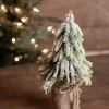 Cheap 9" Snowy Pine Tree Christmas Accents