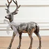 Cheap 13" Standing Buck Deer Christmas Accents