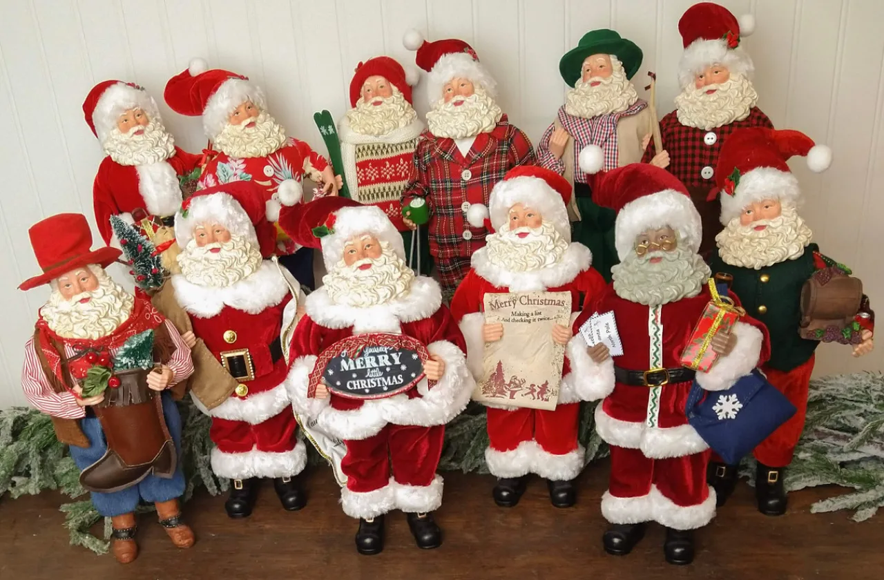Online 12” Standing Santa - The Nicholas Collection Christmas Accents