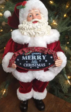 Online 12” Standing Santa - The Nicholas Collection Christmas Accents