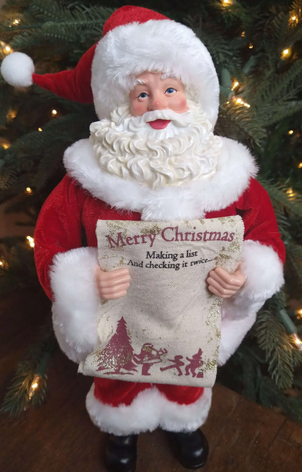 Online 12” Standing Santa - The Nicholas Collection Christmas Accents