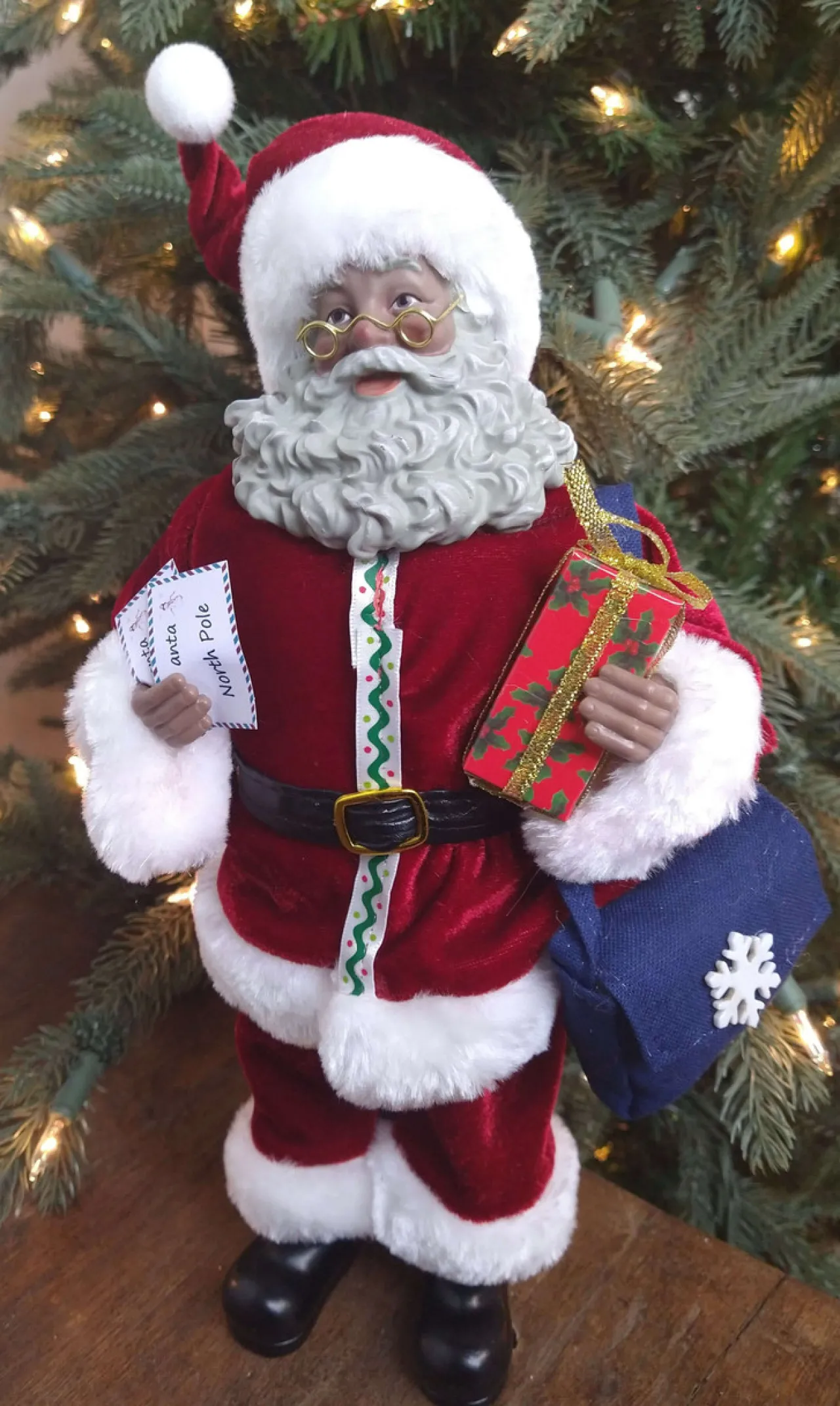 Online 12” Standing Santa - The Nicholas Collection Christmas Accents
