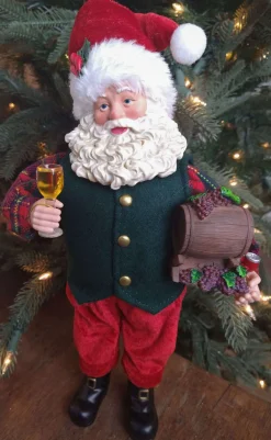 Online 12” Standing Santa - The Nicholas Collection Christmas Accents