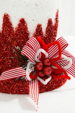 Cheap 8” Styrofoam Hat Tree Topper Christmas Accents