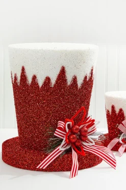 Hot 16” Styrofoam Hat Tree Topper Christmas Accents