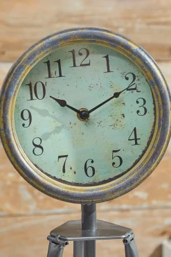 New 23” Telescope Tripod Desk Clock Christmas Accents