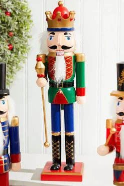 Cheap 15" Traditional Nutcracker - 3 Assorted Christmas Accents
