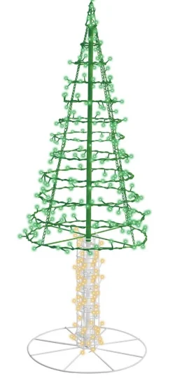 Shop 5' Twinkling Starry Alpine Tree - Green/Warm White 310 Lights Outdoor Lighting