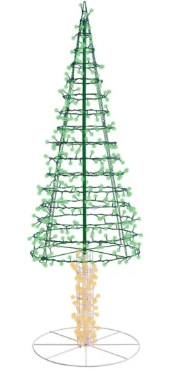 Fashion 6' Twinkling Starry Alpine Tree - Green/Warm White 460 Lights Outdoor Lighting