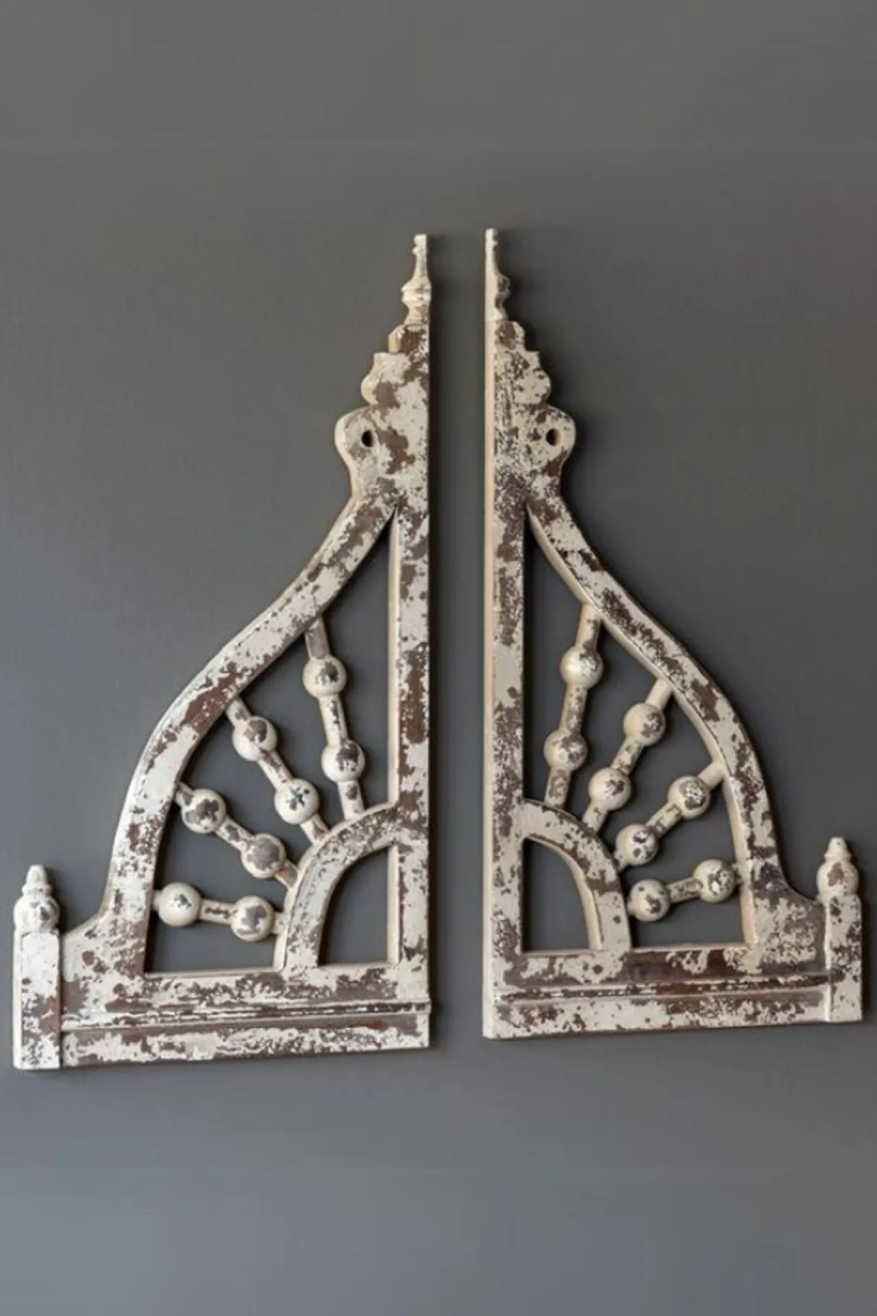 Hot 34” Victorian Corbels - Set Of 2 Christmas Accents