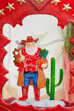 Online 10" Western Cowboy Boot Water Globe Christmas Accents