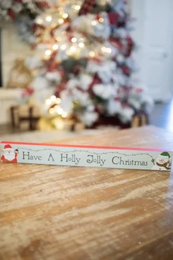 Cheap 23.6 Wood Holiday Block Sign Christmas Accents