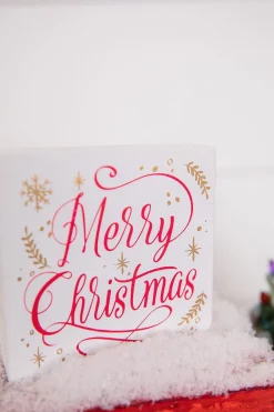 Fashion 4” Wood Holiday Sign Christmas Accents