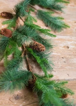 Sale 5’ Woodland Mix Pine Cone Garland Christmas Garlands