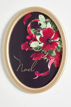 Hot 12" X 16" Floral Wood Wall Decor Christmas Accents
