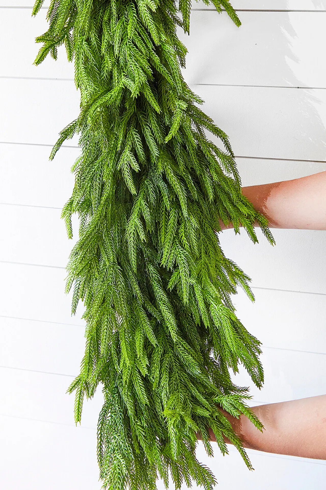 Cheap 60" X 16" Real Touch Deluxe Norfolk Pine Garland Christmas Garlands|Natural Greenery