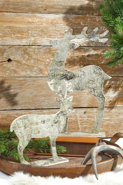 Best Birch Paper Standing Deer Christmas Accents