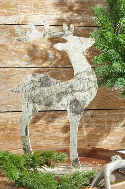 Best Sale Birch Paper Upright Deer Christmas Accents