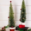 Clearance Bottle Brush Tree With Base Christmas Accents
