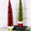 Cheap Bottle Brush Very Merry Tree Christmas Accents