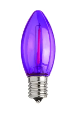 Cheap C9 Filament Bulb (25 Bulbs/box) - Purple Bulbs|Outdoor Lighting
