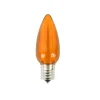Hot C9 LED Minleon Legacy Bulb (25 Bulbs/box) - Smooth, Orange Outdoor Lighting
