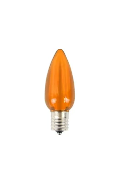 Hot C9 LED Minleon Legacy Bulb (25 Bulbs/box) - Smooth, Orange Outdoor Lighting