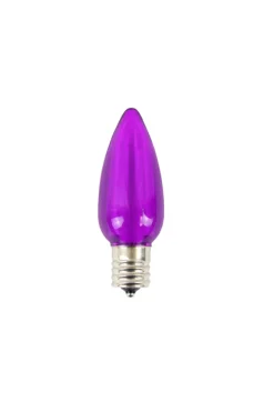 Outlet C9 Minleon LED SMD Bulb (25 Bulbs/box) - Smooth, Purple Outdoor Lighting