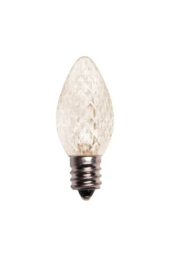 Hot C7 Platinum Elite LED SMD Bulbs (25 Bulbs/bag) - Faceted, Warm White Outdoor Lighting