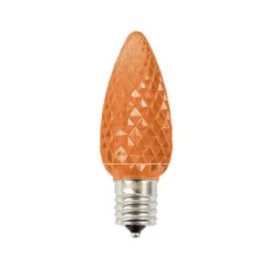 Outlet C9 Platinum Elite LED SMD Bulb (25 Bulbs/bag) - Faceted, Orange Bulbs|Outdoor Lighting